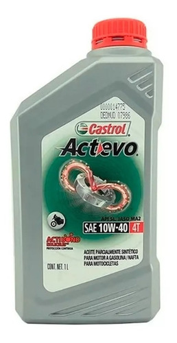 Aceite Castrol Motos Actevo Part Syn 4t 10w40. 0,946ml