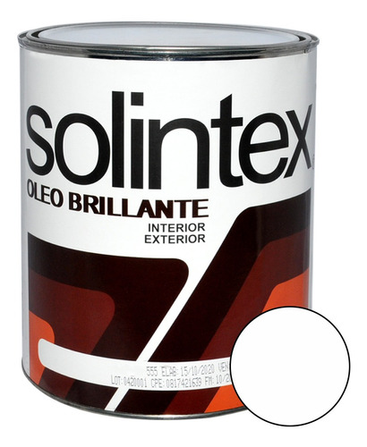 Pintura Oleo Brillante 1gl Blanco Solintex