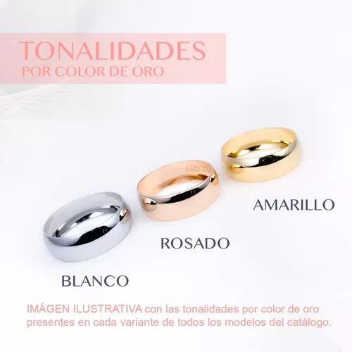 Anillos Matrimonio Oro 14k 6mm 13340-146 Mantenimiento Incluido