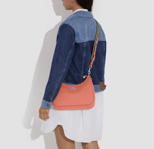 Bolsa Coach Teri Piel Tangerine Lisa Níquel Tangerine