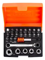 Comprar Juego De Dados Y Puntas 26 Piezas 1\u002F4 Bahco 2058\u002Fs26 Color Naranja