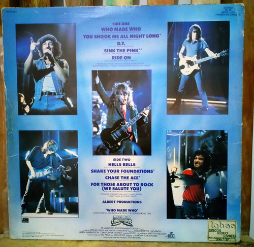 Lp Ac Dc Who Made Who Vinil Frete Gratis