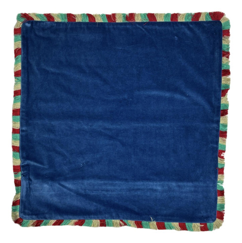 Funda De Flecos Velvet Para Cojín 50 X 50 Cm Azul