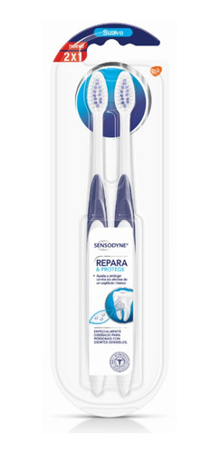 Cepillo Dental Sensodyne Repara Y Protege Cerdas Suaves 2x1