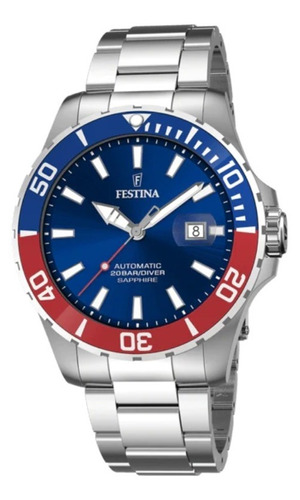 Reloj Festina Automático Sumergible Diver 200 Mts F20531