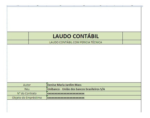 Calculo De Revisional De Financiamento Com Laudo De Contador