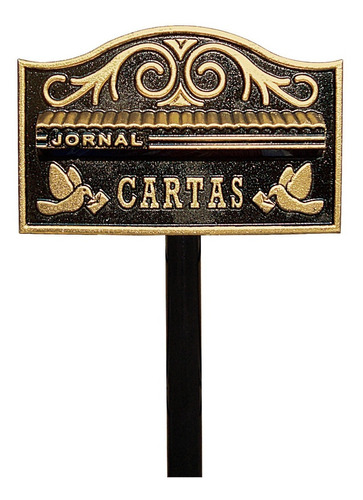 Caixa De Correspondência Americana Revistas C/ Pedestal