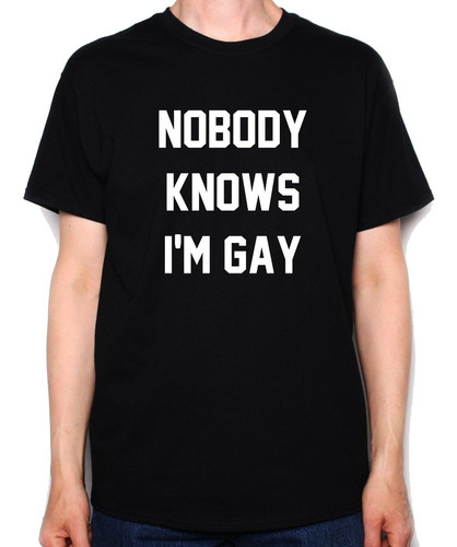 Playera Camiseta Secreta Nadie Sabe Que Soy Gay + Regalo