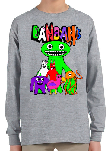 Remera Camiseta  Algodon Manga Larga Garten Of Banban