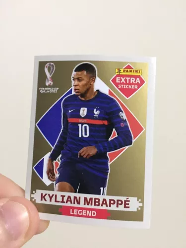 LANCE LIVRE - KYLIAN MBAPPÉ OURO (Gold) - EXTRA LEGEND (França) - Figurinha