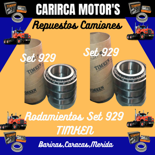 Set Rodamiento Tinken 929copa Y Pista 759/752