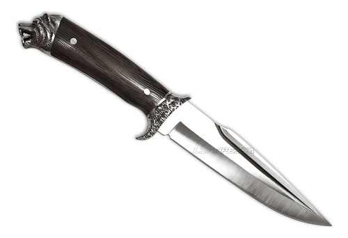 Faca Esportiva Taue H6 Full Tang Cabeça De Lobo (32,8cm)