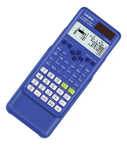 Calculadora Casio, Pantalla Azul Pequeña Para Libros De Text