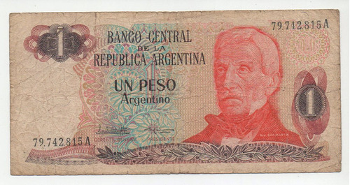 Lote X 3 Billetes 1 Peso Argentino Bot 2601 2604 2605 1983/4