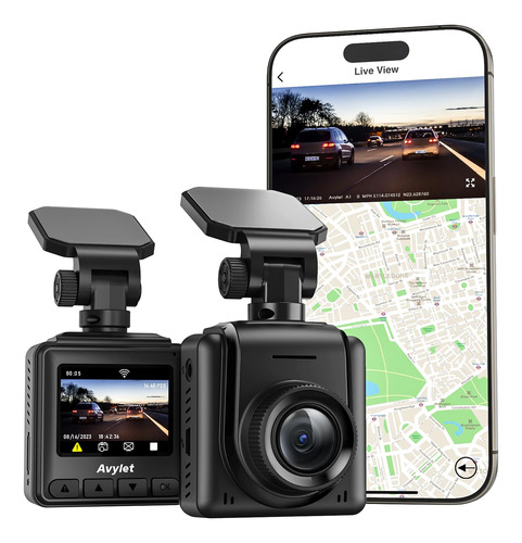 Camara De Tablero Wi-fi 2k, Camara Frontal Para Automovil, S