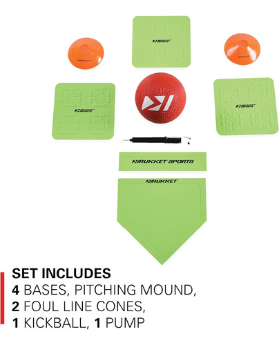 Juego De Kickball Rukket Con Bases | Platos De Goma Para ...