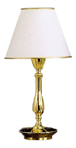 Imagen 1 de 7 de Velador De Bronce Pantalla Incluida Apto Led Bajo Consumo