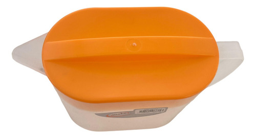 Jarra Plástica Con Tapa Make 1lts Color Naranja