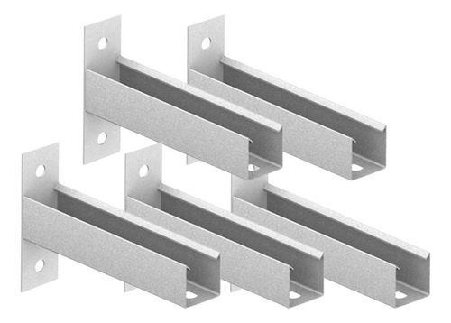 Kit 5 Mão Francesa Aço 300mm Pré Zincado - Eletrocalhas/est