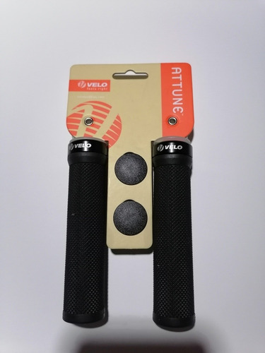 Imagen 6 de 7 de Puños Para Bicicleta Manubrio Mtb Velo Negro Attune