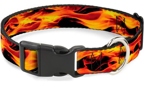 Collar De Clip De Plástico Con Hebilla - Flames Vivid - 1 An