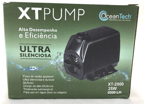 Bomba Submersa Xt Pump Ocean Tech 2000 L/h  Regulagem Vazão