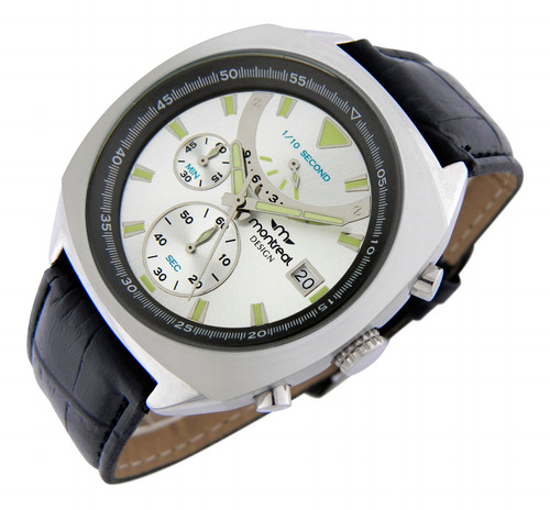 Reloj Montreal Hombre Crono Acero Ml094 Envio Gratis