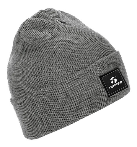 Topper Gorro Lifestyle Unisex Classic Topper Gris Ras