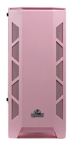 Gabinete Redragon Starscream Rosa Vidro Mid Tower S/ Fan