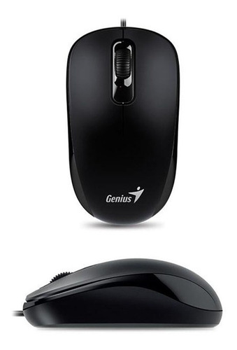 Imagen 1 de 2 de Mouse Genius Dx-110 Usb 1000 Dpi Optico Negro