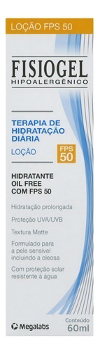 Fisiogel Loção Fps 50 Terapia De Hidratação Diária 60ml