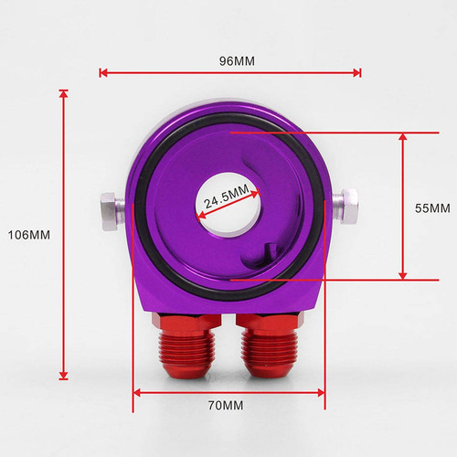 Adaptador De Medidor De Sensor De Temperatura De Púrpura