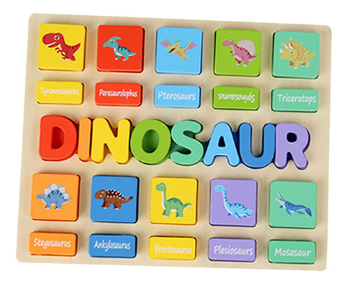 Juego De Rompecabezas Montessori, Juguete Útil Dinosaurio