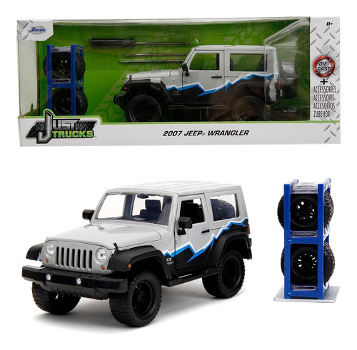 Jada Just Trucks Jeep Wrangler 2007 1/24 Llantas Extra