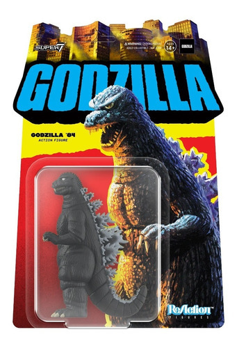 Toho Godzilla Reaction Godzilla (1984 Four Toes) Super 7