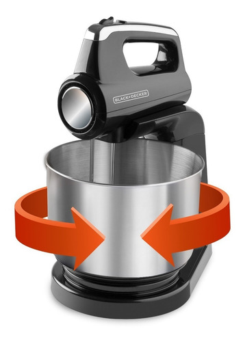 Batidora De Mano Black+decker Planetaria 2 En 1 Pedestal Color Negro Frecuencia 3