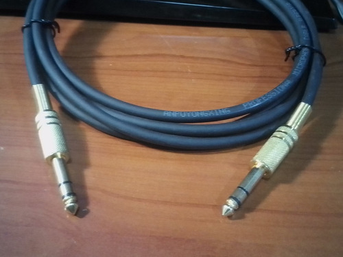 Cable Plug 1/4 Trs Stereo M/m Audio Stereo Equilibrado 