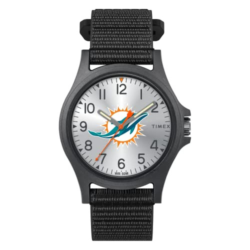 Reloj Timex Nfl Miami Con Correa Negra