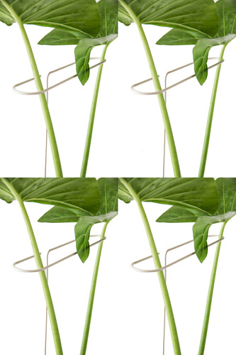 Pack Por 4 Tutor Para Plantas 60cm Hierro Macizo Verde Ingles