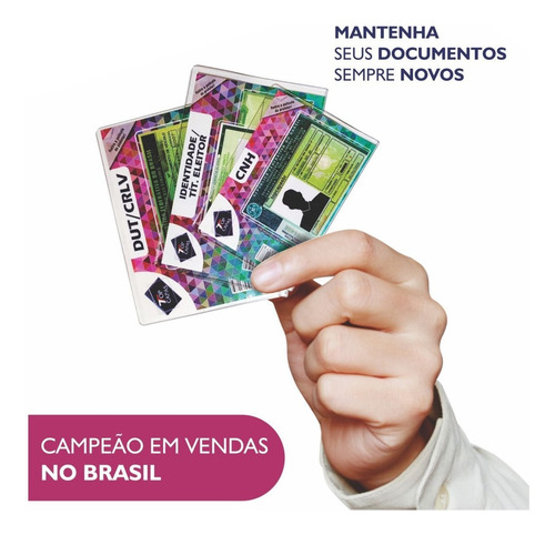 Capa Porta Cnh Ou Cin (rg) Modelo 2024 - Kit C/ 300 Und.