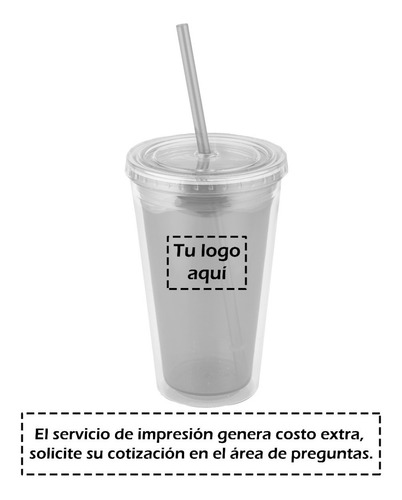 Paquete 4 Vaso De Doble Pared De 500 Ml