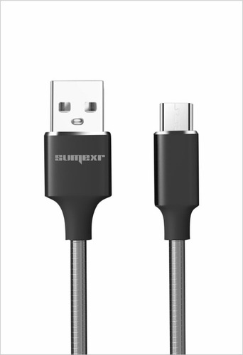 Imagem 2 de 5 de Cabo Micro Usb Carregador Metálico 1m Todo Metal V8 Android