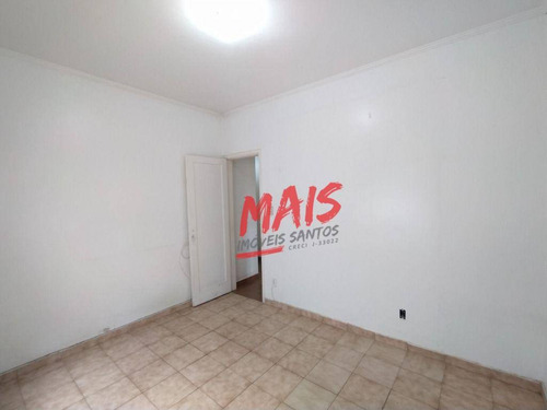 Imagem 3 de 10 de Apartamento Com 1 Dormitório Para Alugar, 48 M² Por - Gonzaga - Santos/sp - Ap4865