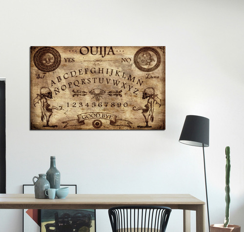 Cuadro 30x45cm Tabla Ouija Estilo Vintage Antiguo Güija Luna