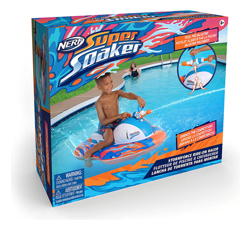 Nerf Super Soaker Lancha Inflable Con Mega Water Blaster