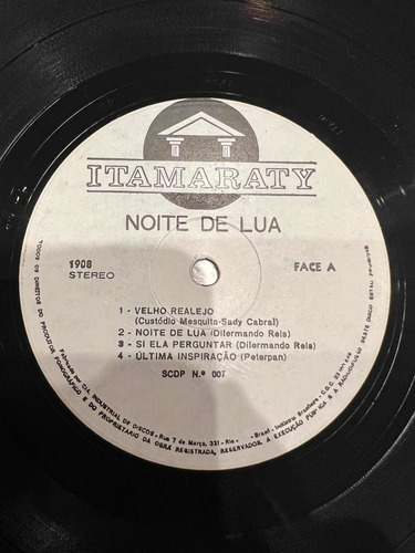 João Martins Ribeiro, José Ribeiro Filho - Noites De Lua Lp (Usado)