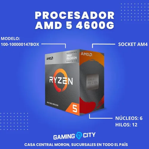 Pc Armada Gamer Amd Ryzen 5 3400g 8gb Ram Ssd Y Hdd