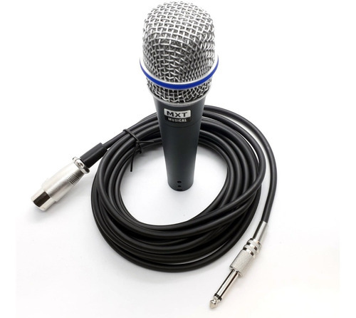 Microfone Dinâmico Mxt Pro Btm-57a Beta Sm57 