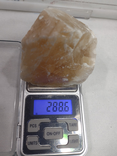 Calcita Dorada En Bruto ( 7cm, 288.6 Grs)