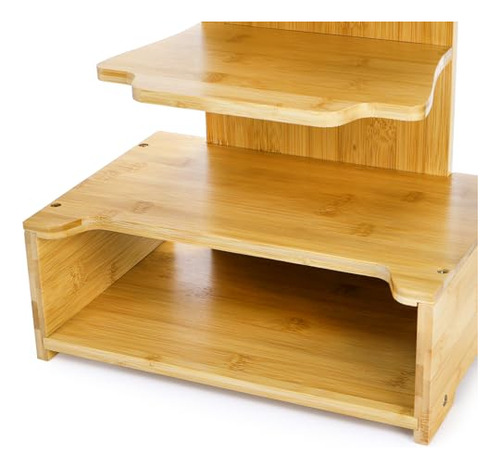 Estantería De Escritorio De 4 Niveles Con Cajón